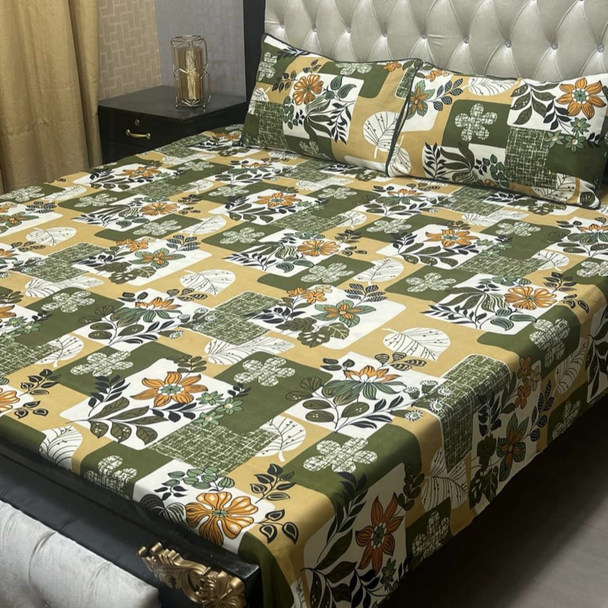 3PC Cotton Bedsheet-CP357