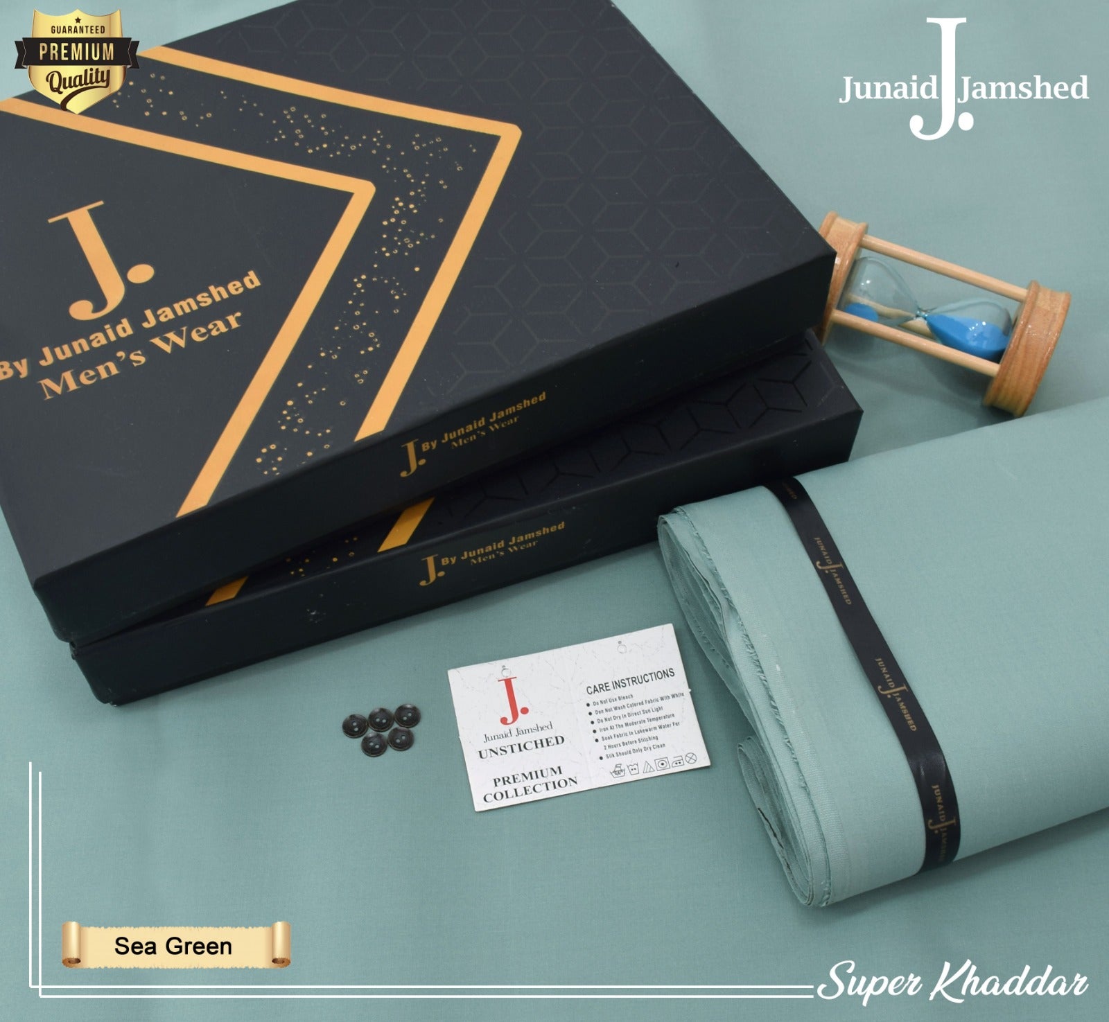 Executive Super Khaddar-Sea Green