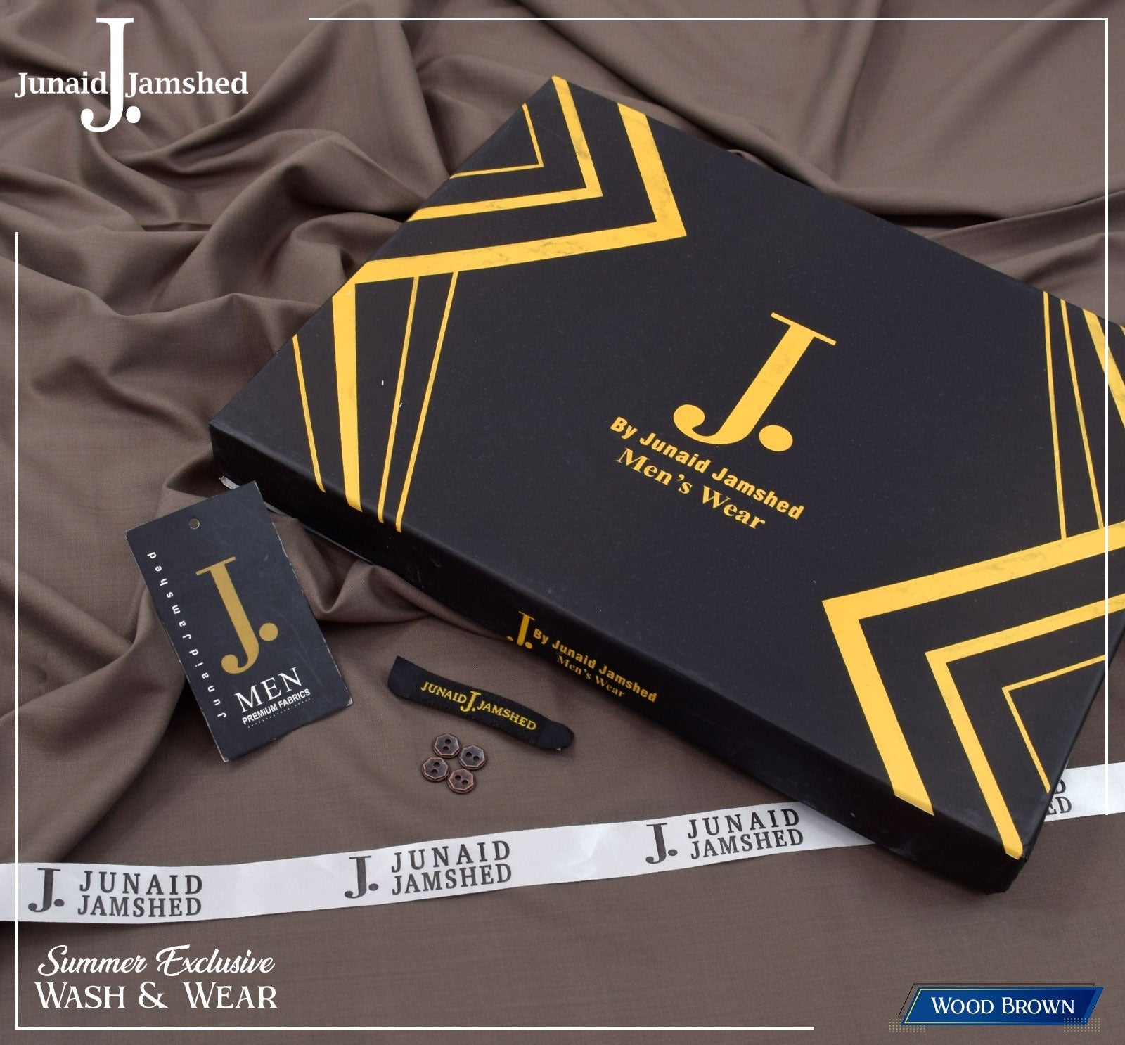 Exclusive Wash & Wear-Wood Brown