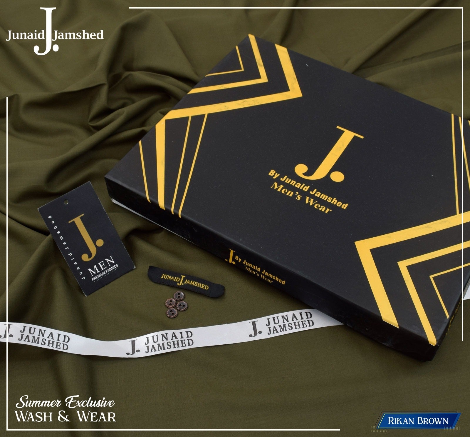 Exclusive Wash & Wear-Rikan Brown