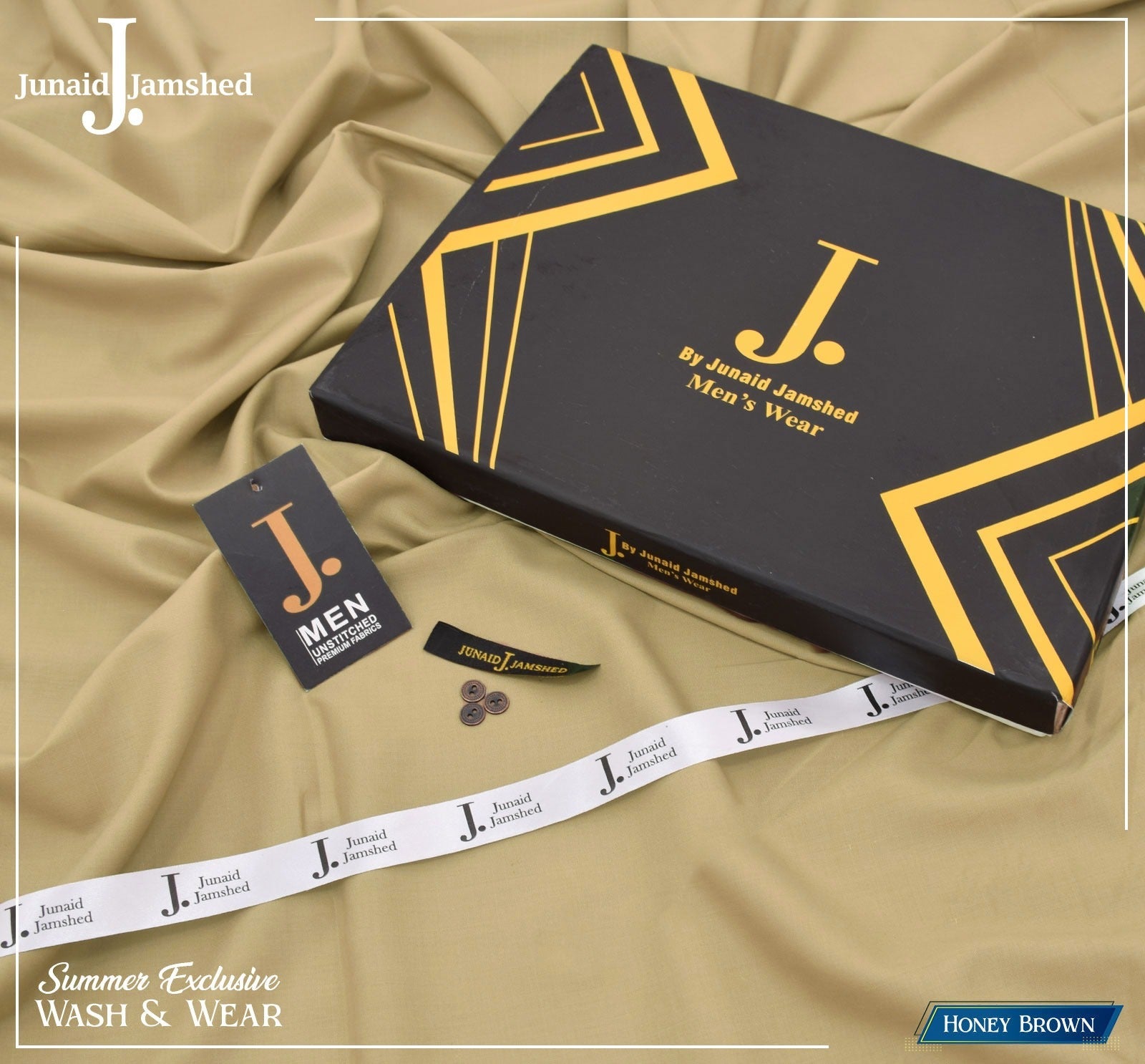 Exclusive Wash & Wear-Honey Brown