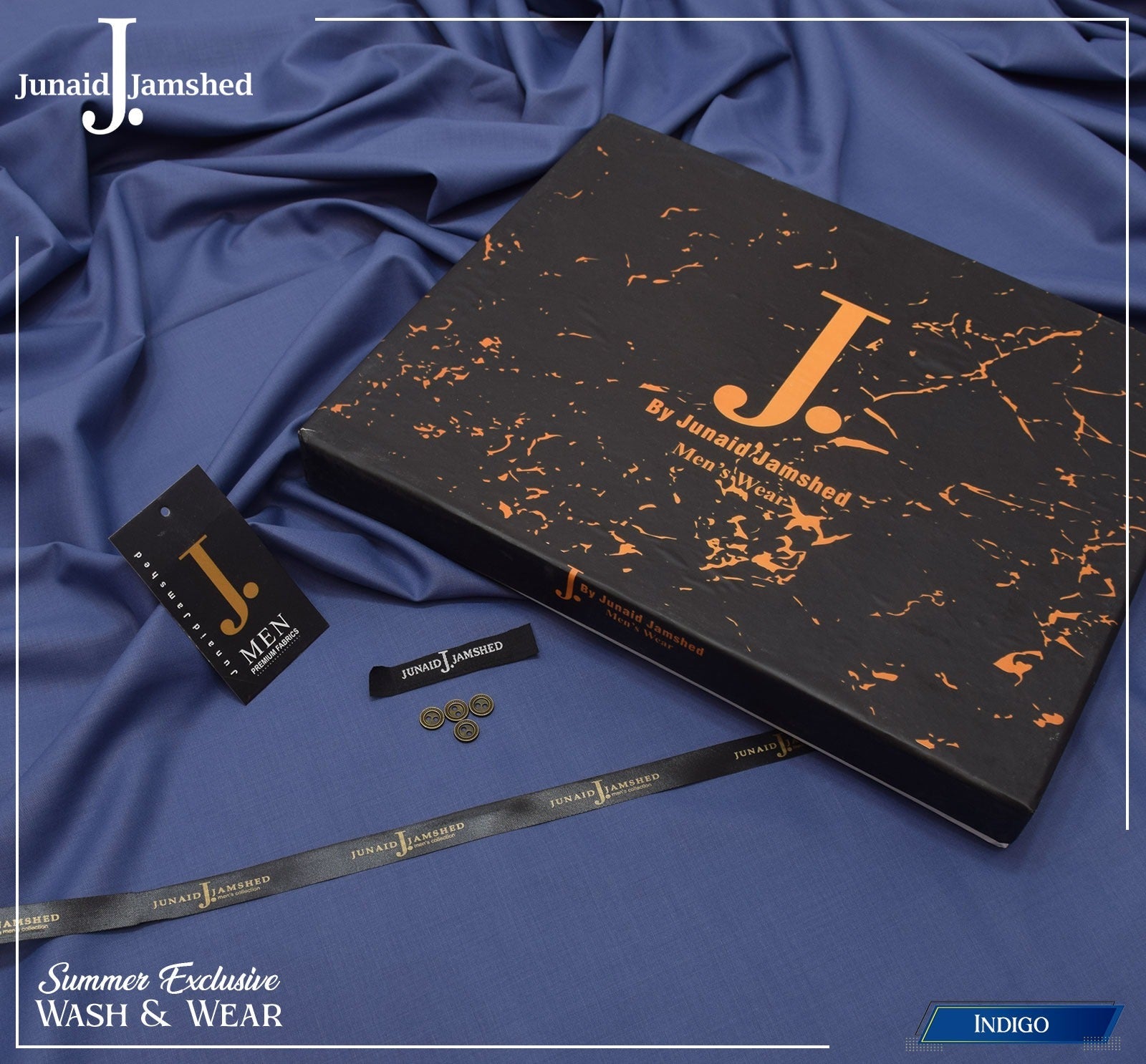 Exclusive Wash & Wear-Indigo