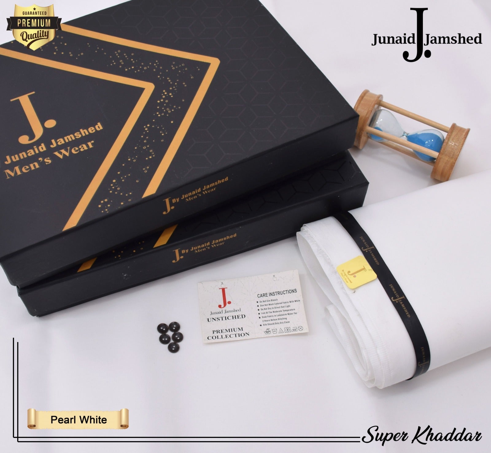 Executive Super Khaddar-Pearl White