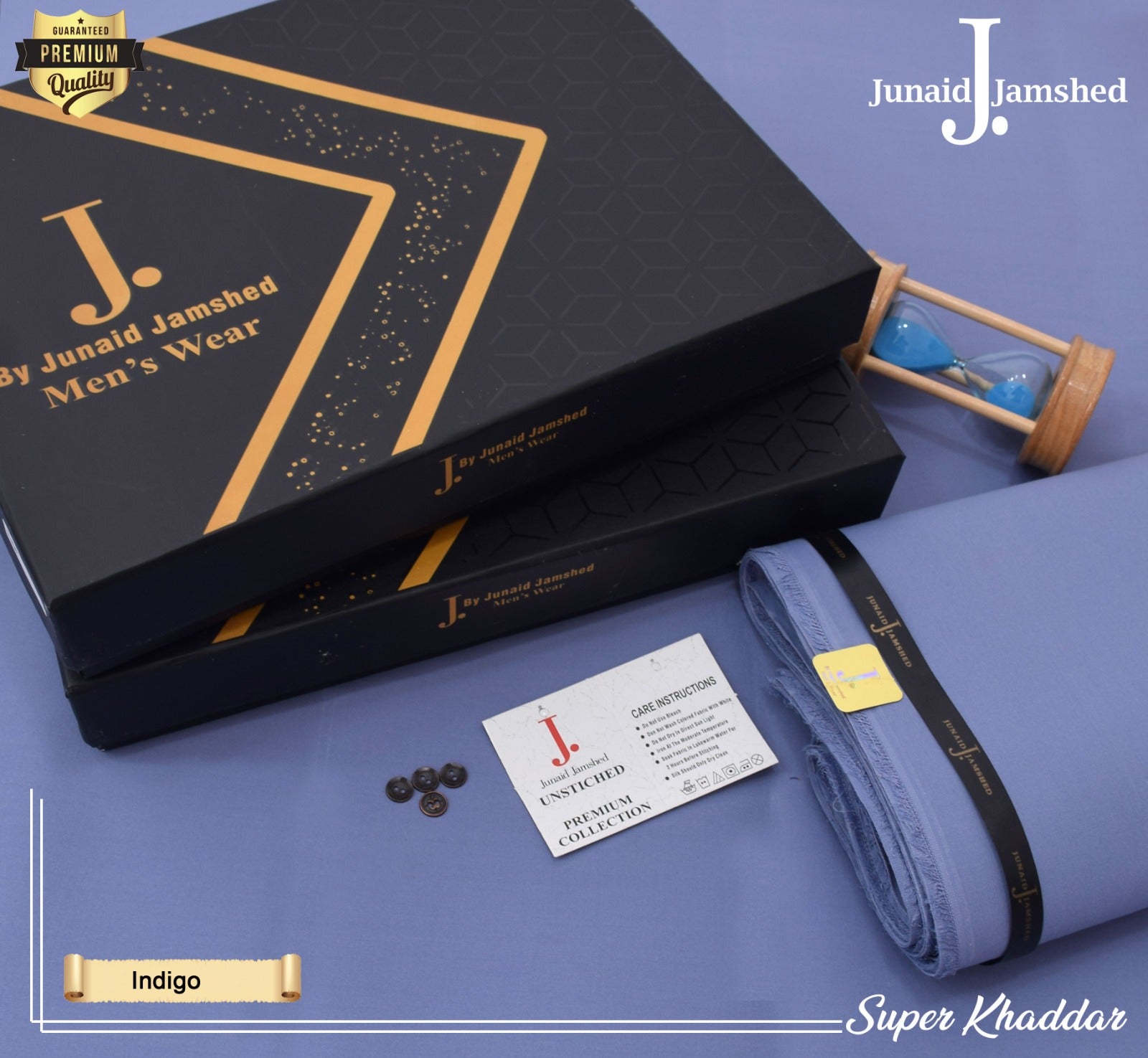 Executive Super Khaddar-Indigo