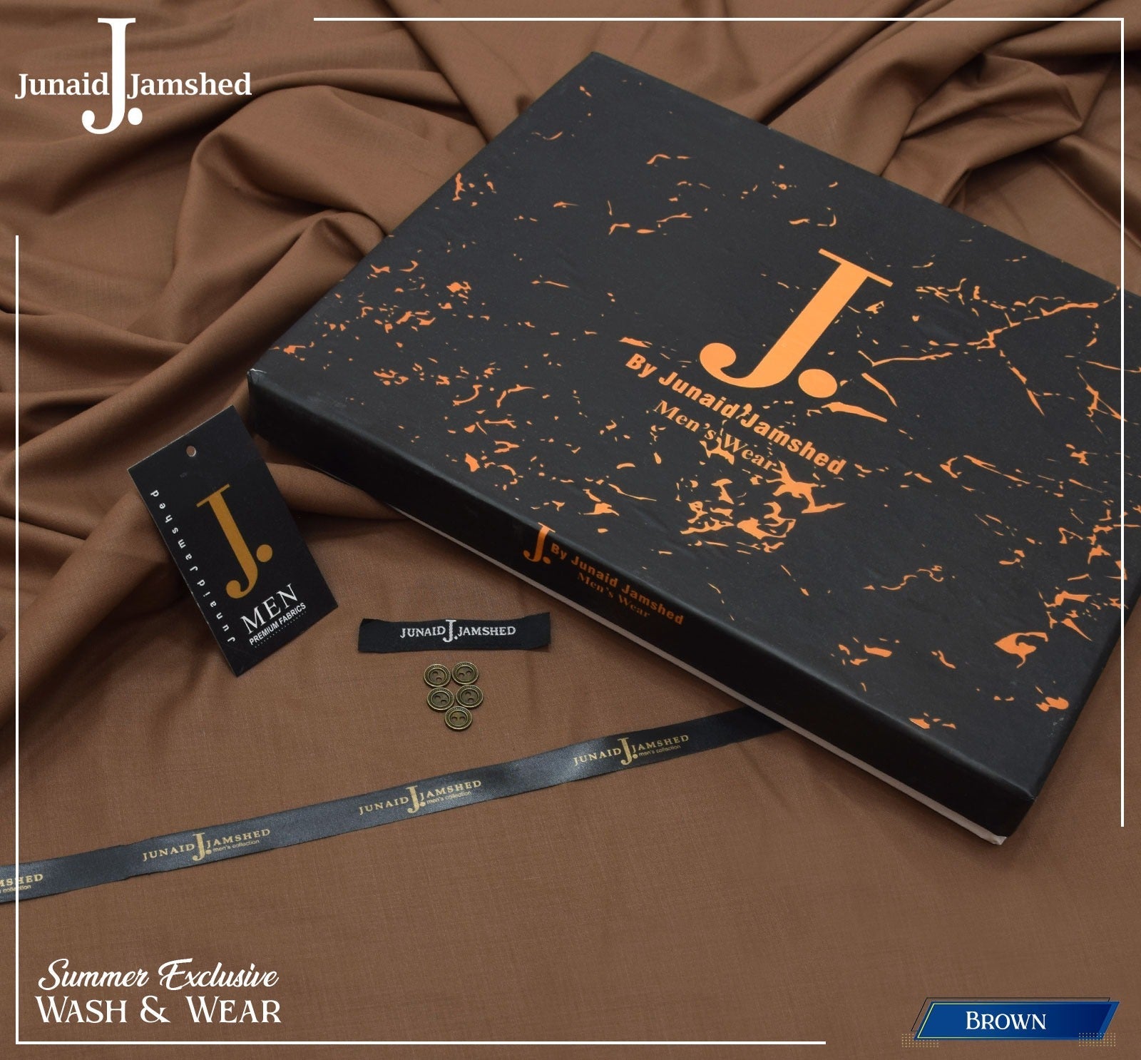 Exclusive Wash & Wear-Brown