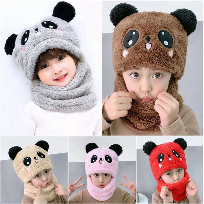 Kids Panda Wool Cap